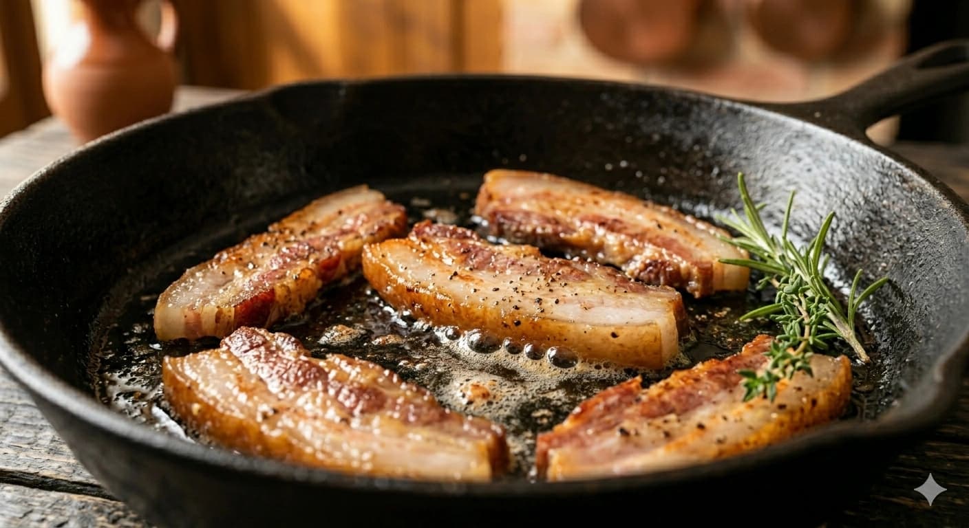 Pas 1: Guanciale crocant