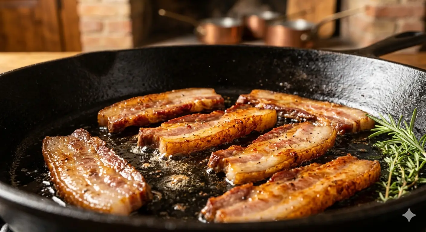 Pas 1: Guanciale crocant